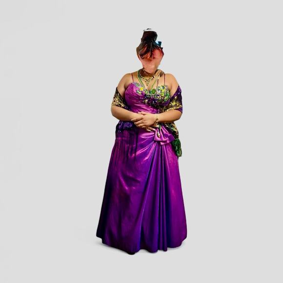 Precious Formals Purple Prom Dress - Picture 3 of 3